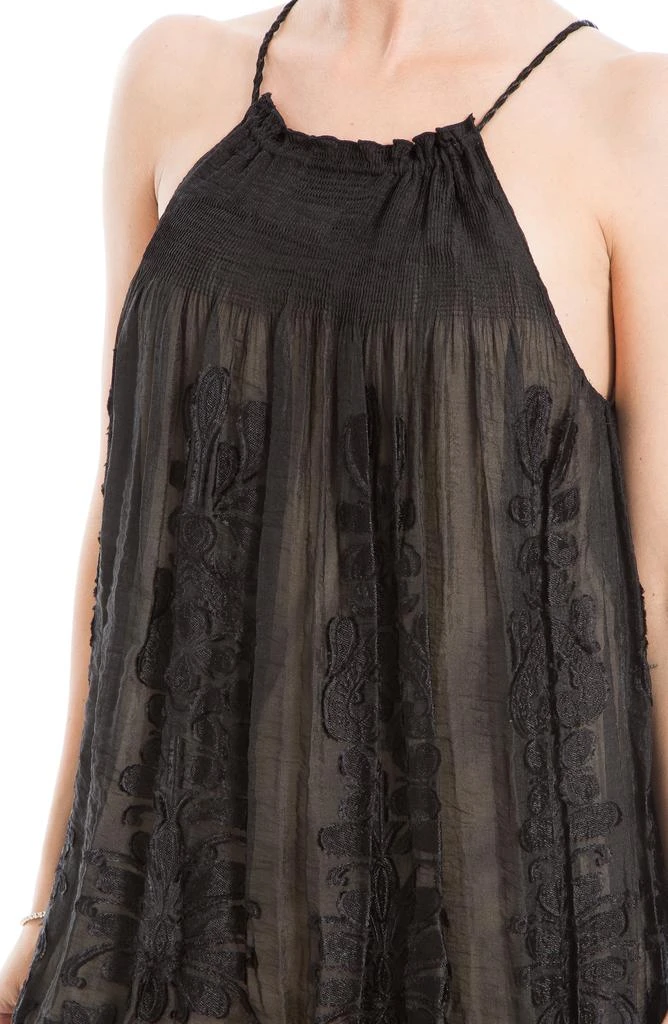 Max Studio Halter Jacquard Short Dress 3