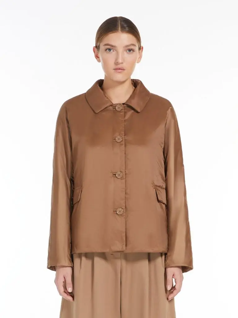 Max Mara Water-repellent technical canvas jacket 6