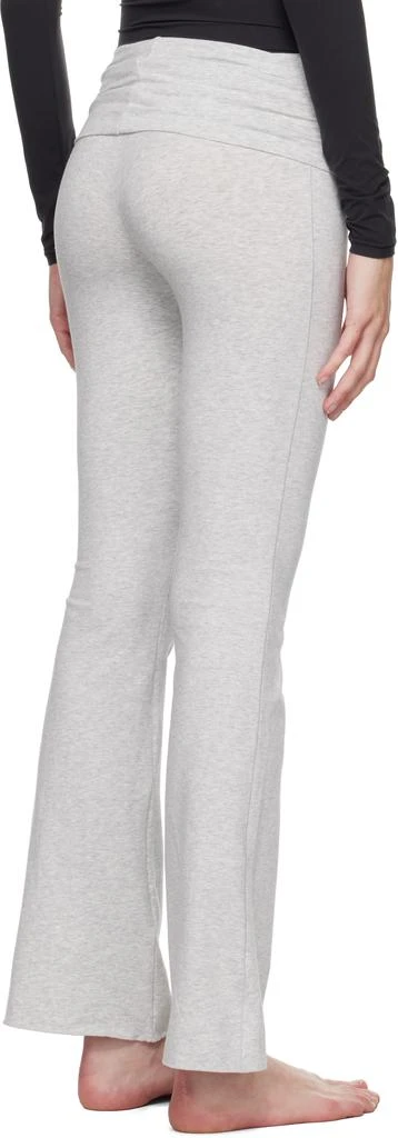 SKIMS Gray Cotton Jersey Foldover Lounge Pants 3