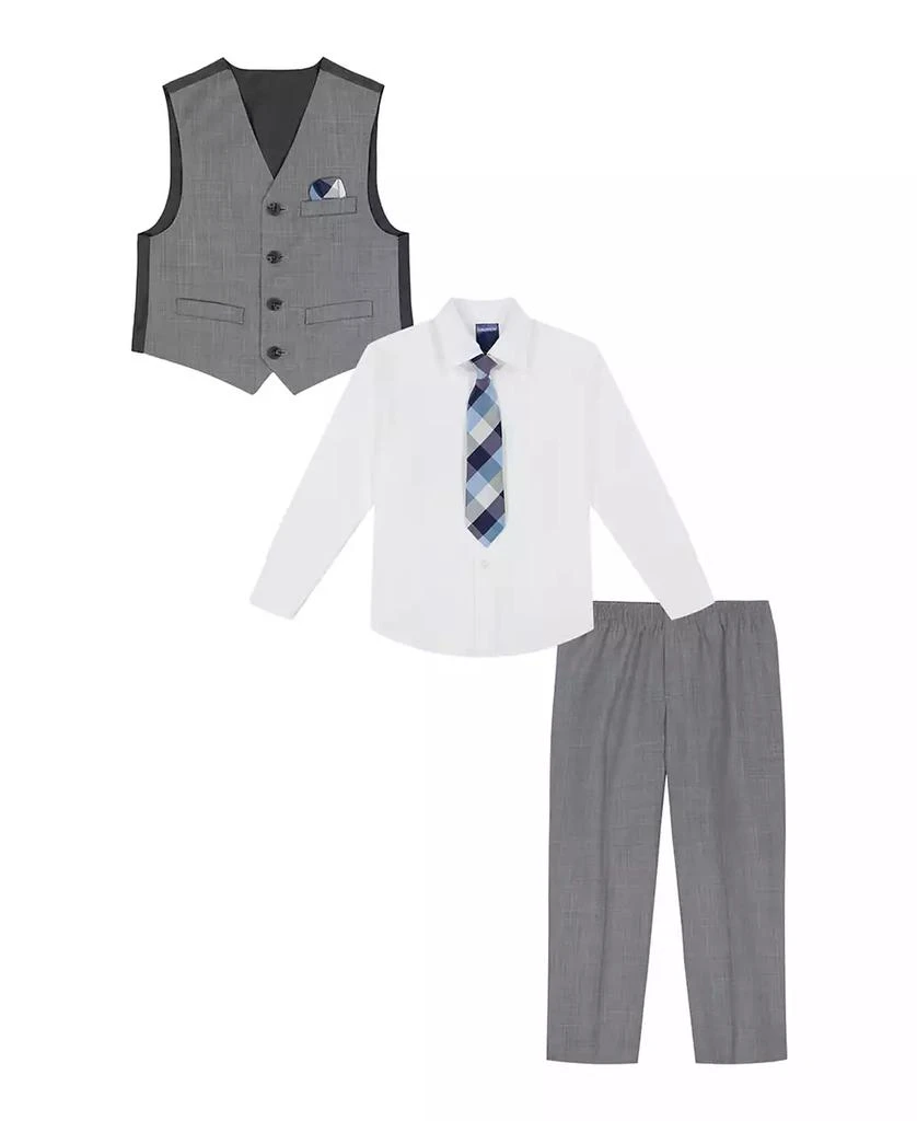Nautica Baby Boys Deco Sharkskin Vest, 4-Piece Set 2
