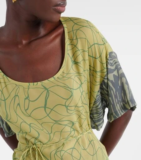 Dries Van Noten Printed georgette minidress 4