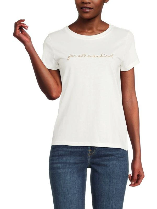 7 For All Mankind All For Mankind Graphic T-Shirt 1