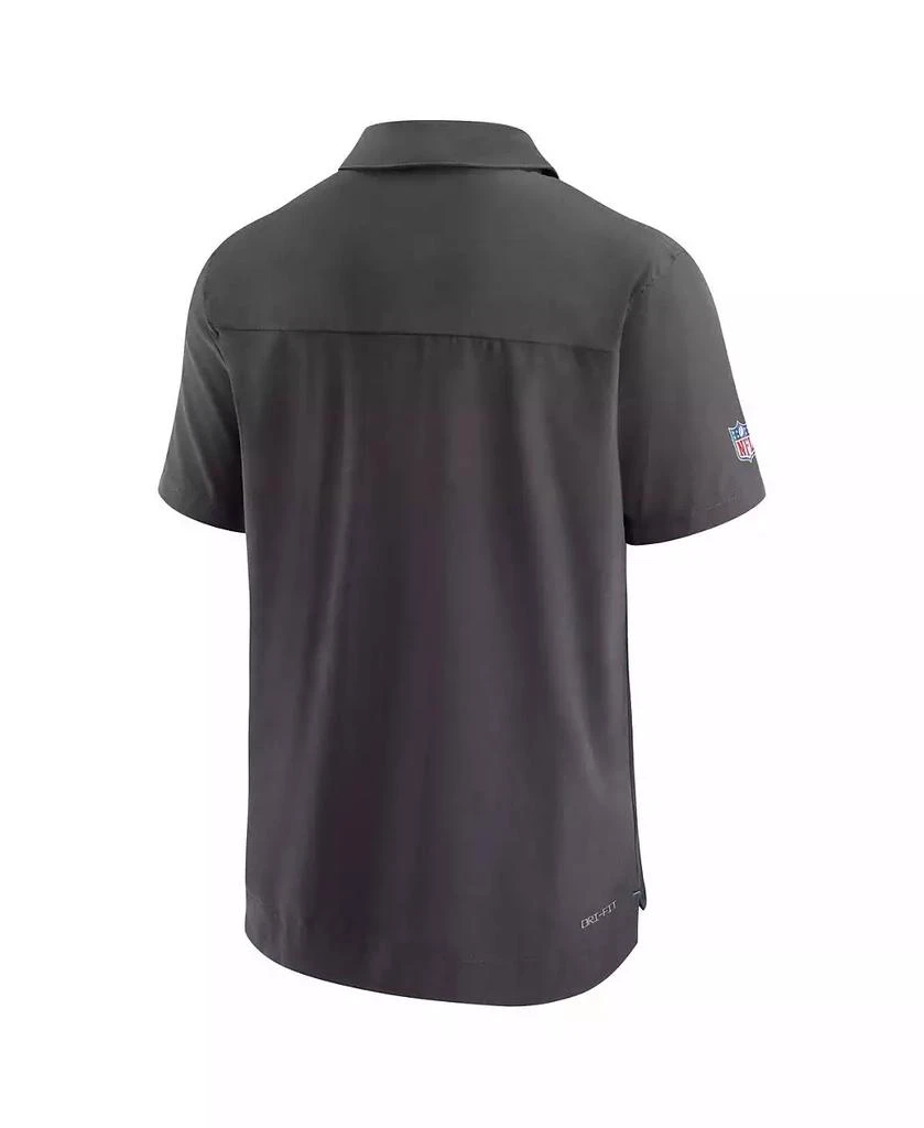 NIKE Men's Black Carolina Panthers Sideline Lockup Performance Polo 2