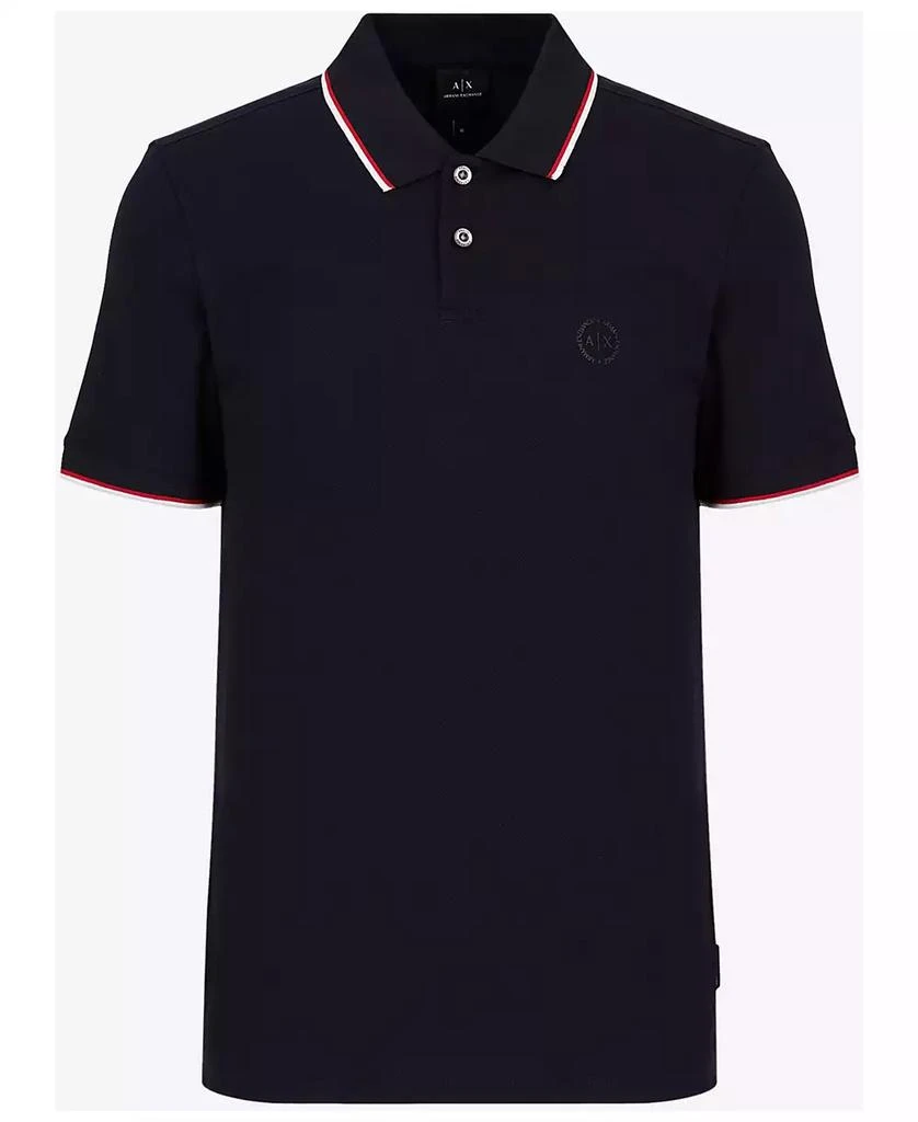 Armani Exchange Men's Contrast Tipped Polo Shirt 9