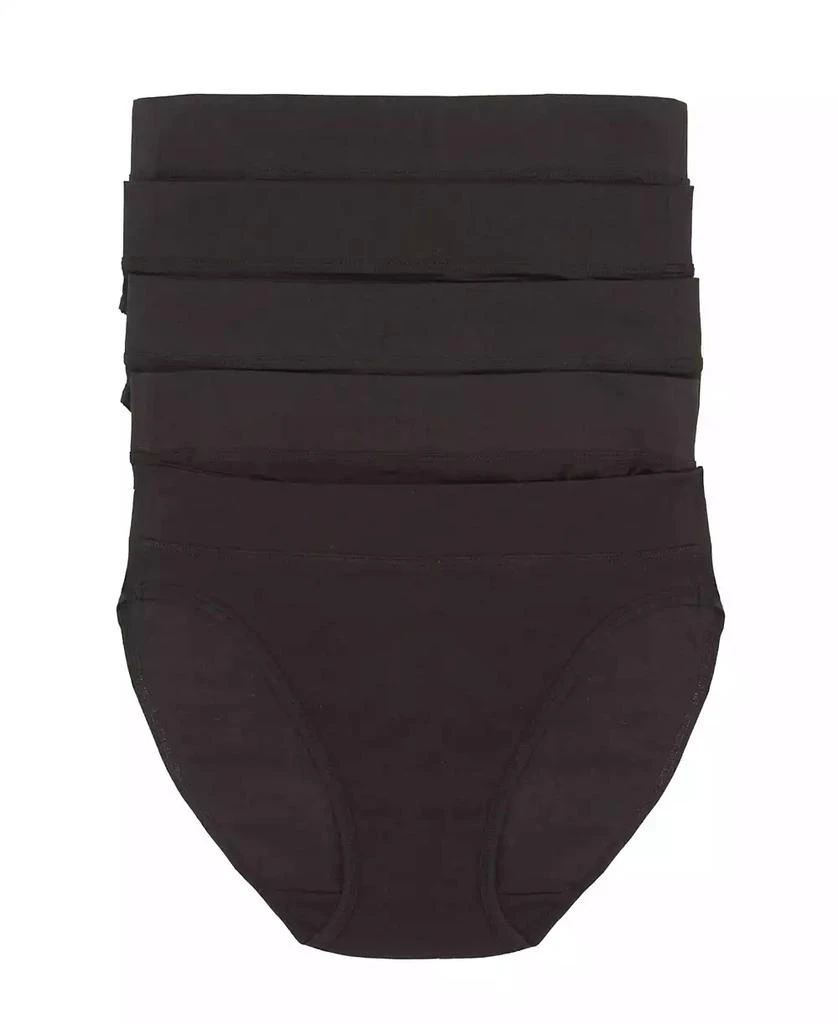 Felina Women's 5-Pack Pima Cotton Hi-Cut Panty 1