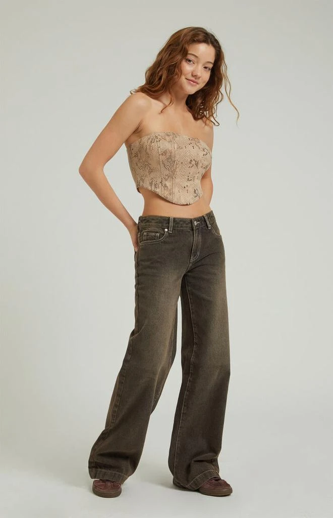 PacSun Casey Brown Low Rise Baggy Jeans 5