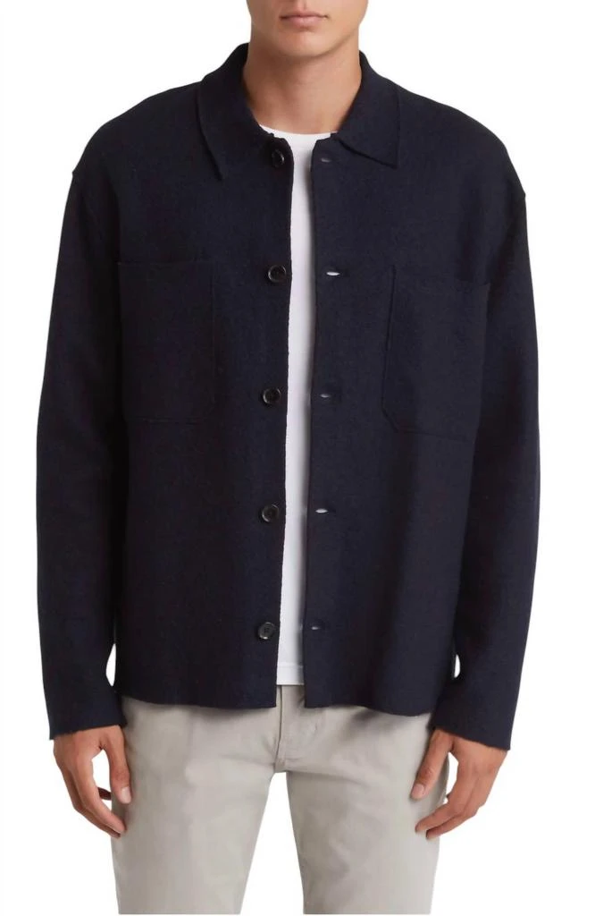 NN07 Nn07 - Jonas Boiled Wool Overshirt 4