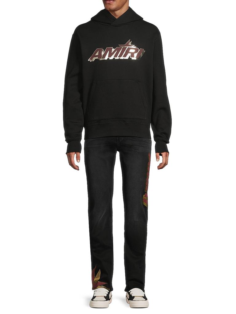 Shadow Logo Stretch-Cotton Hoodie – On Sale Now with Up to