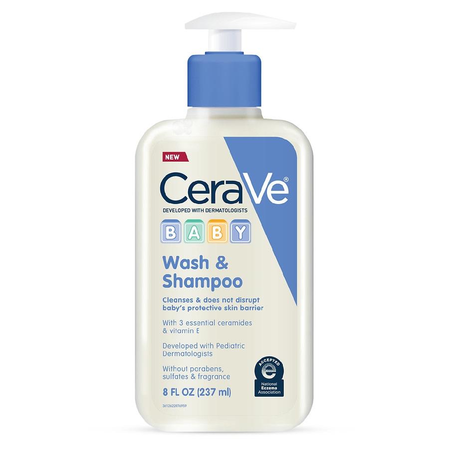 CeraVe Baby Wash and Shampoo for Tear-Free Baby Bath Time