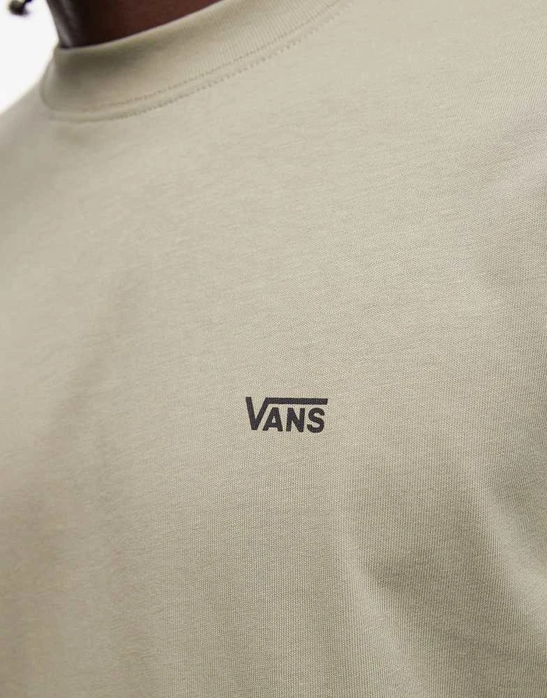 Vans Vans left chest logo t-shirt in sage green 5