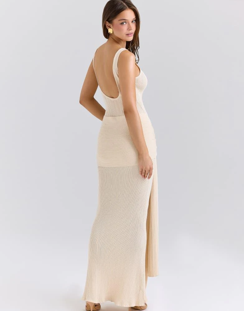 white christmas dresses Shimmer Knit Elektra Dress - Champagne main image 1