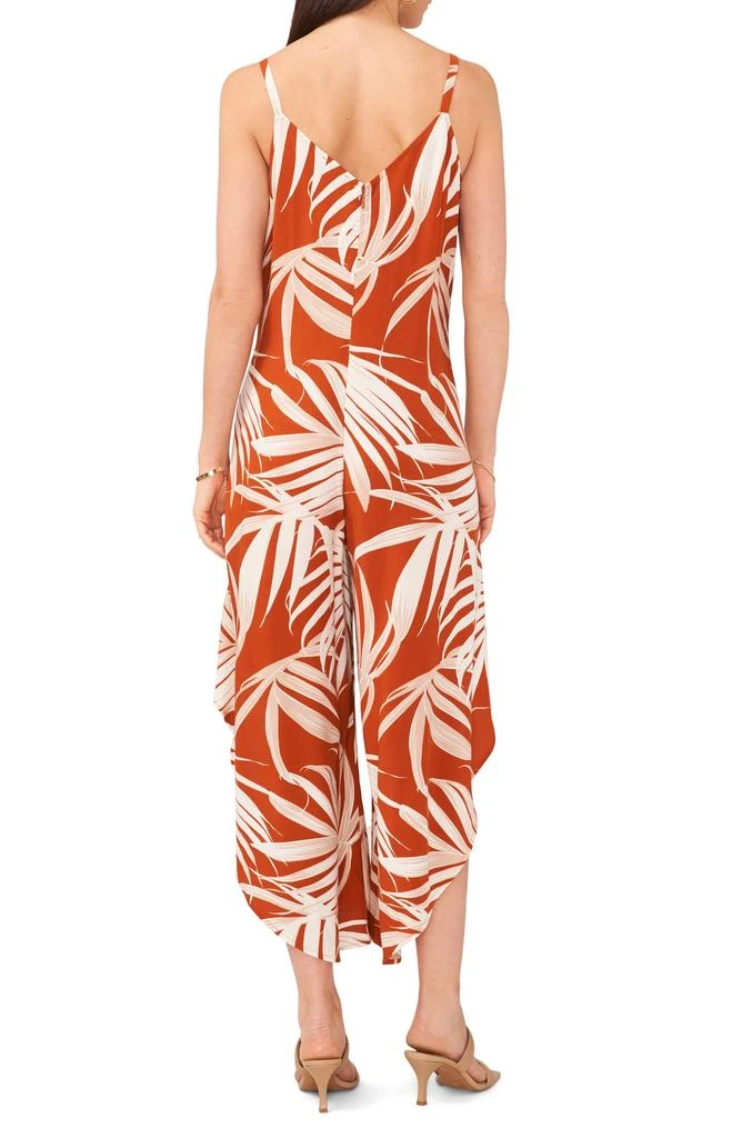 Vince Camuto Tie Shoulder Crop Asymmetric Wide Leg Jumpsuit 2