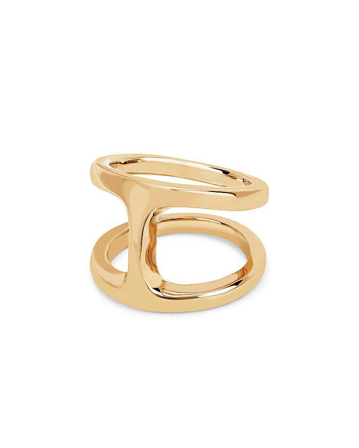 Hoorsenbuhs 18K Yellow Gold Phantom Double Row Statement Ring