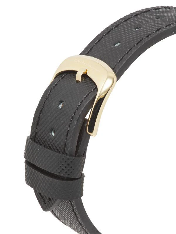 Salvatore Ferragamo Minuetto Stainless Steel Case 
Leather Strap Watch/36MM 4