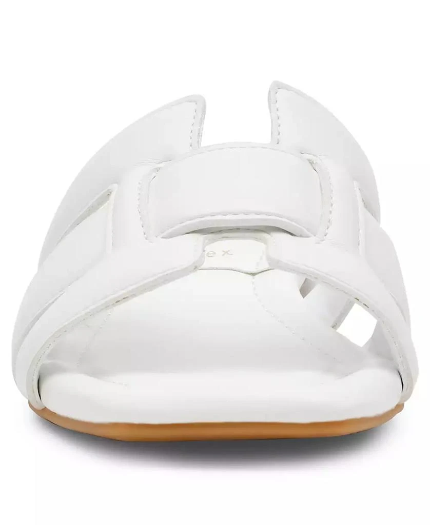 Anne Klein Women's Loyal Square Toe Slide Flat Sandals 6