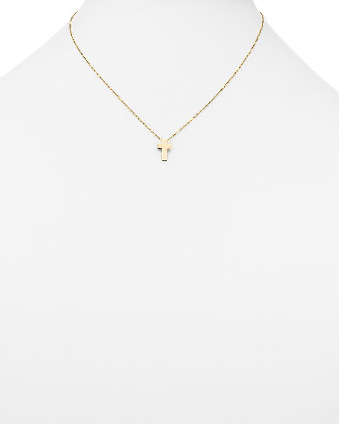 Roberto Coin 18K Yellow Gold "Tiny Treasure" Cross Pendant Necklace, 18"