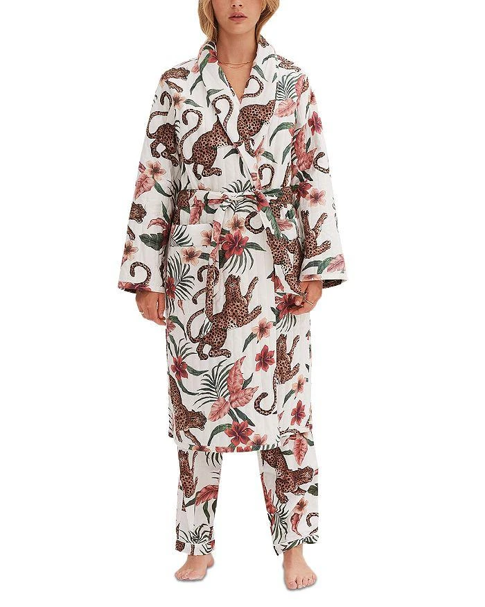 Desmond & Dempsey Soleia Print Quilted Robe 4