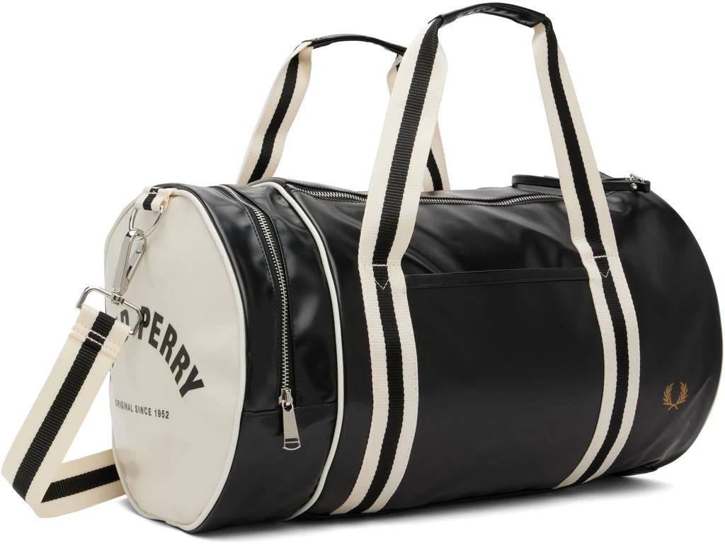 Fred Perry Black Classic Barrel Bag 2