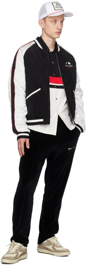 Palm Angels Black MoneyGram Haas F1 Edition 'Racing' Souvenir Bomber Jacket 4