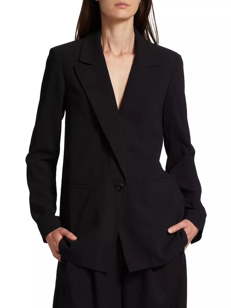 Alice + Olivia Denny Crepe Single-Button Blazer 3