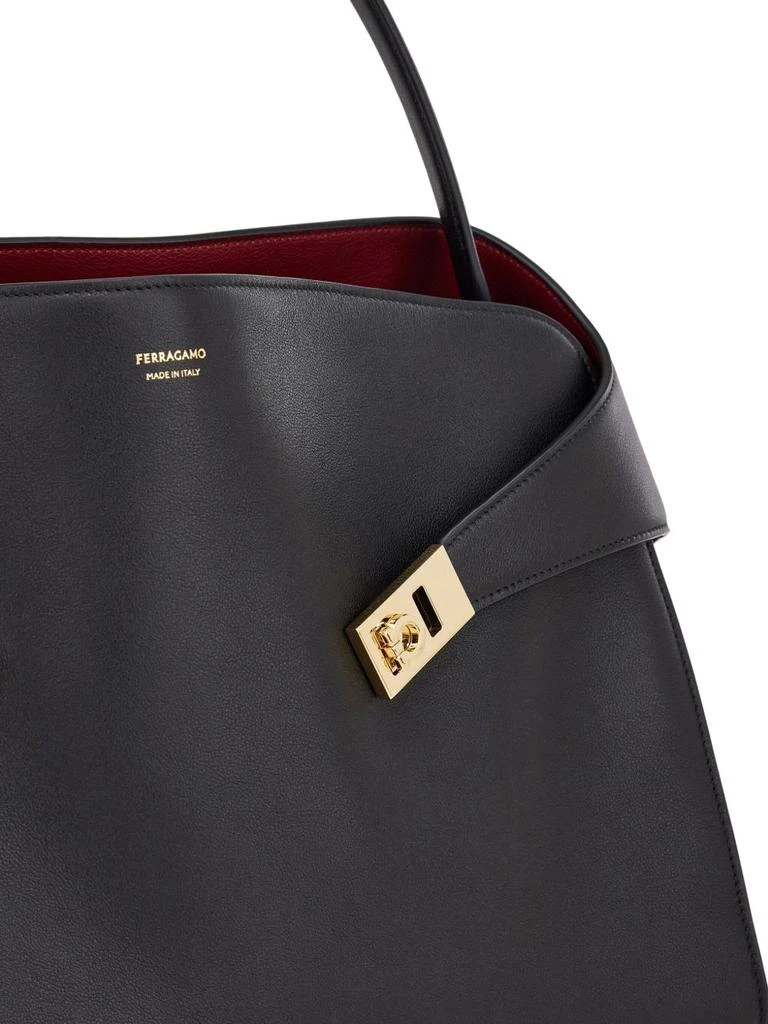 Ferragamo FERRAGAMO - Hug Medium Leather Tote Bag 5