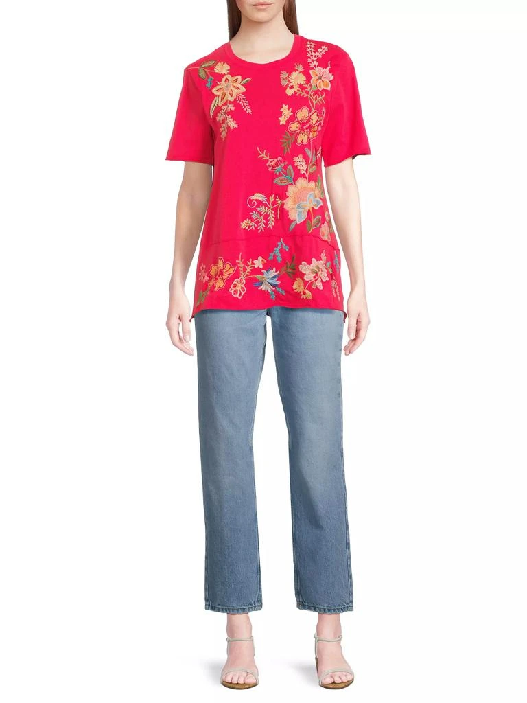 Johnny Was Ishani Embroidered T-Shirt 2