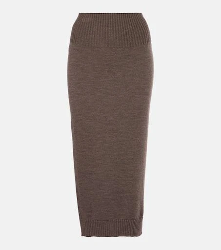 Max Mara Melk virgin wool midi skirt 1