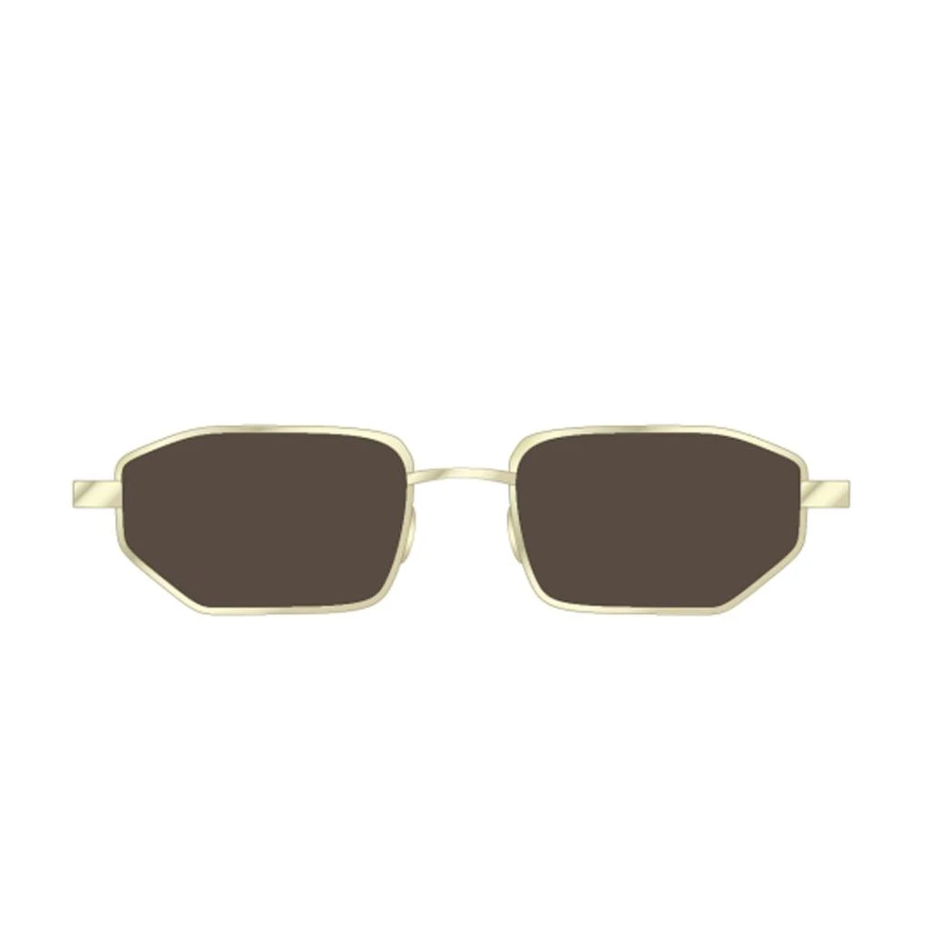 NEW OFF-WHITE SUNGLASSES GOLD BROWN UNISEX EYEWEAR OFF-WHITE OERI14J LOA 7660 Off-White Miami Sunglasses 7662 Gold - eye-oo.com main image 3