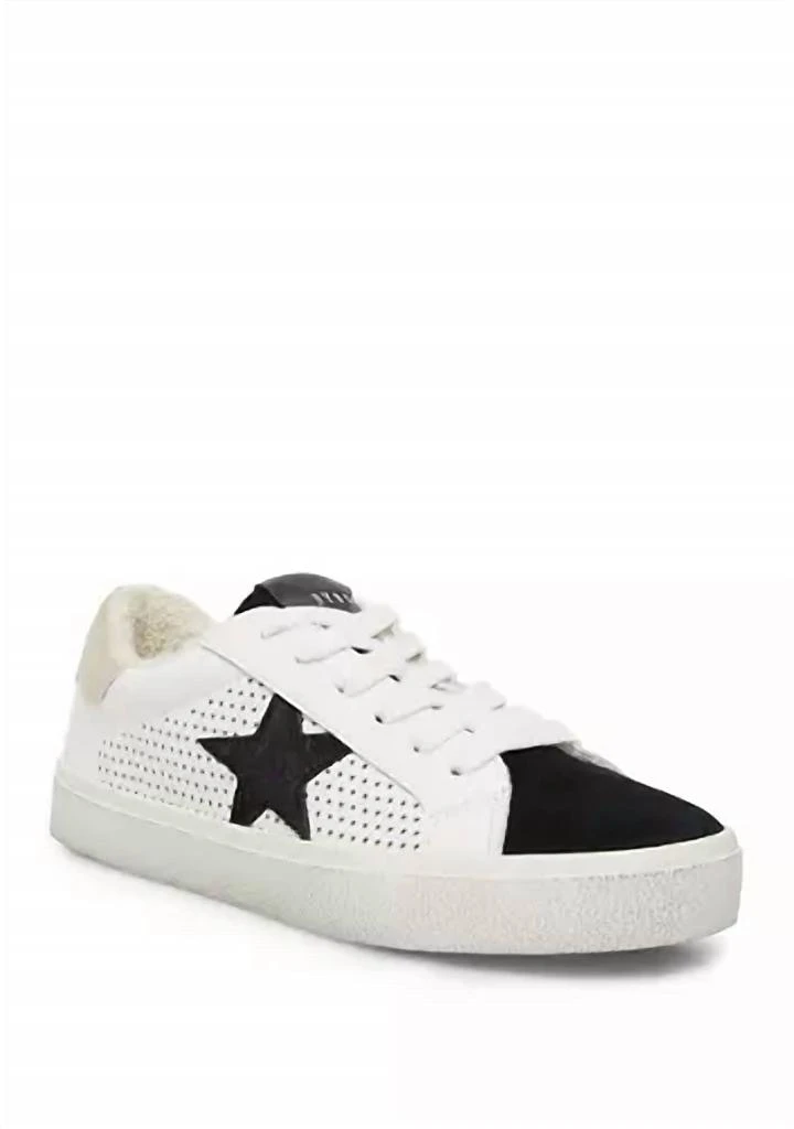 Betsey Johnson Philip Sneaker In Black / White 1