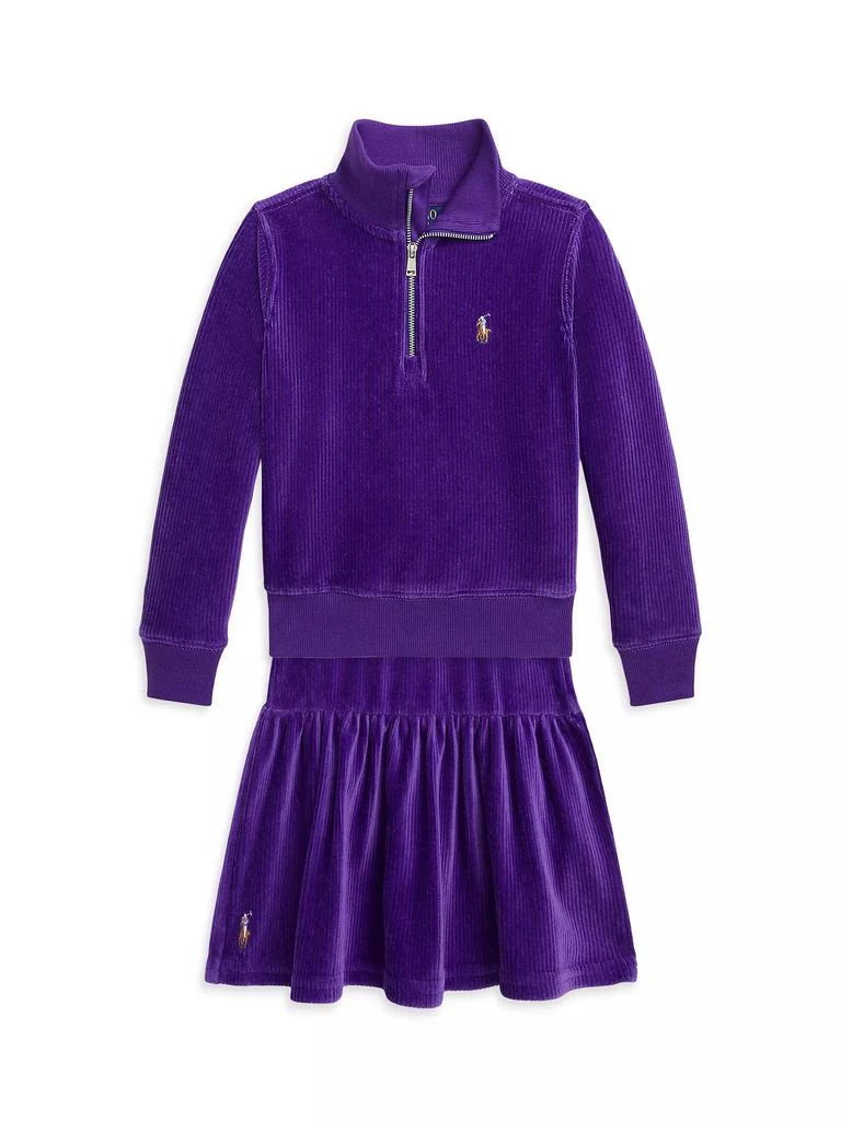 Ralph Lauren Little Girl's Tiered Corduroy Skirt 2