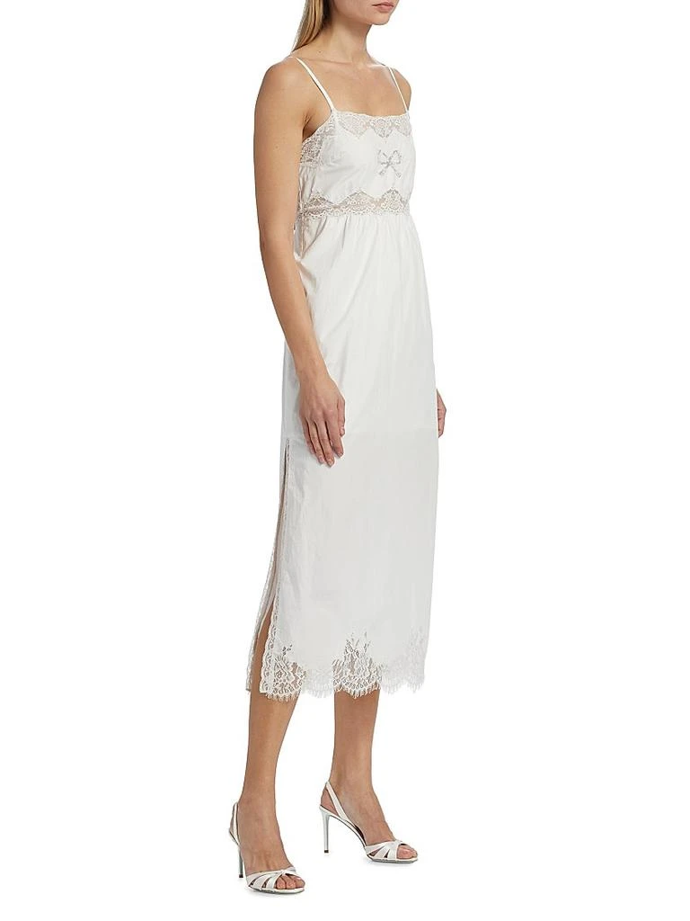 LOVESHACKFANCY Vinca Lace-Trim Midi-Dress 4