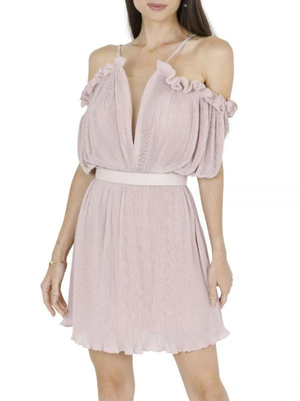 AKALIA Oriella Pleated Blouson Minidress 1