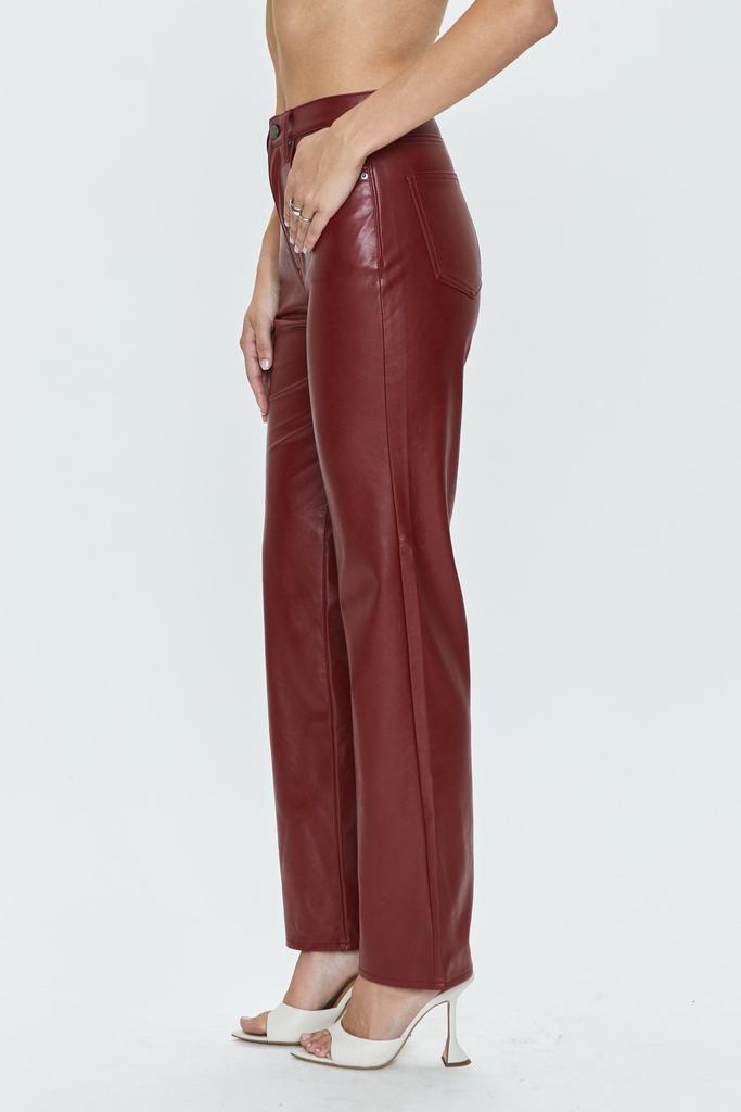 Pistola Denim Cassie Super High Rise Straight - Carmine