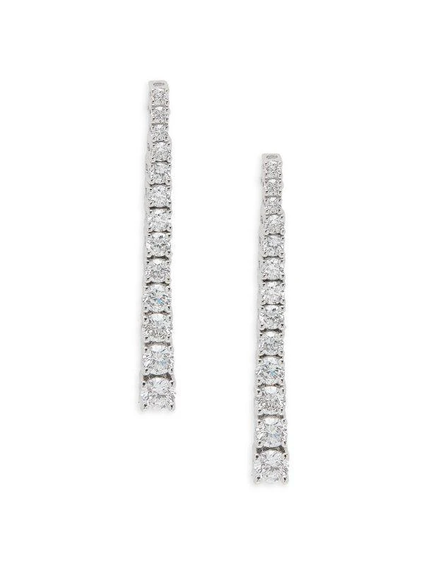 Effy 14K White Gold
0.68 TCW Lab Grown Diamond Graduated Drop Earrings 1