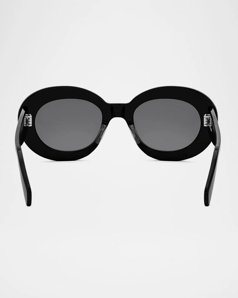 Celine Men's Triomphe Acetate Round Sunglasses 5