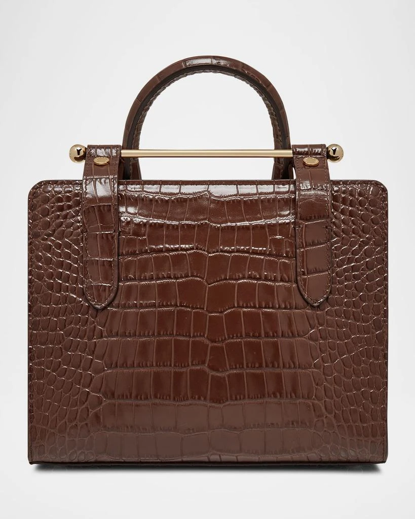 STRATHBERRY Mini Croc-Embossed Leather Tote Bag 3