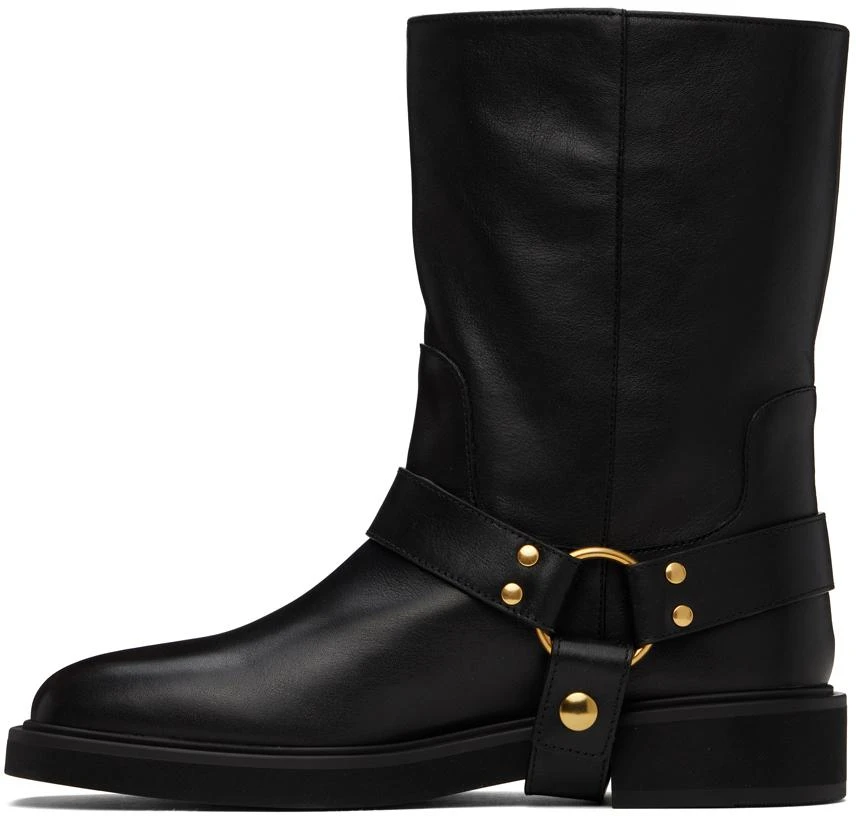 Valentino Black VLogo Signature Calfskin Boots 3