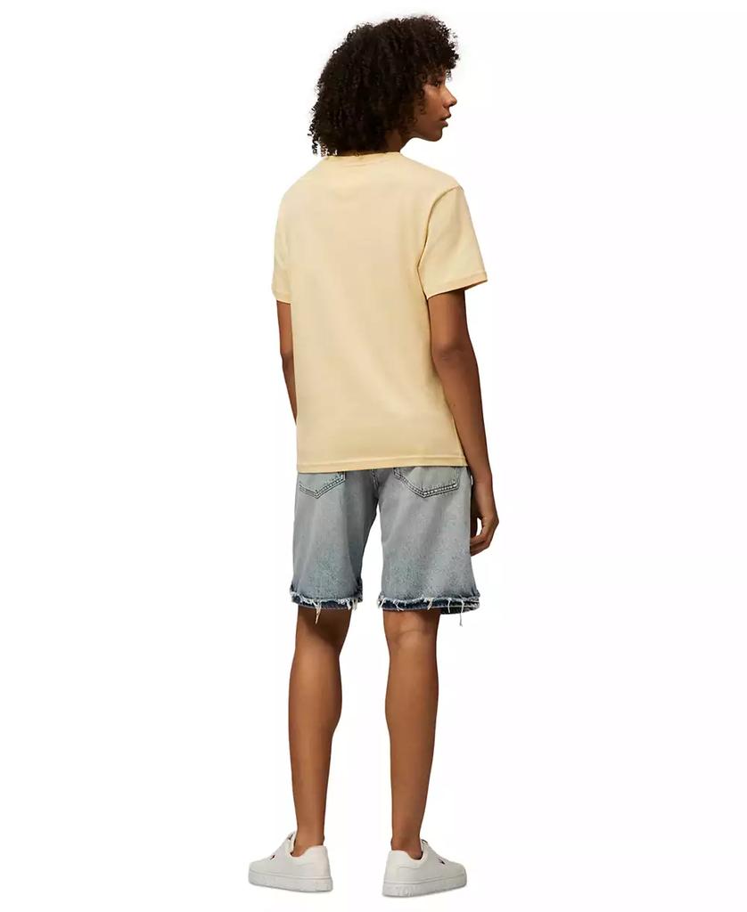 売れ筋商品|||トミーヒルフィガー カットソー トップス レディース Women's Cotton Relaxed Varsity T-Shirt Custard Cream Tommy Jeans Women's Cotton Relaxed Varsity T-Shirt - T