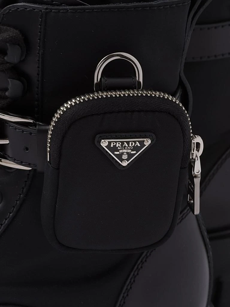 Prada Monolith Brushed Leather and Re-Nylon Boots with Pouch 4