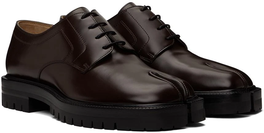 MAISON MARGIELA Brown Tabi Lace-Up Oxfords 4