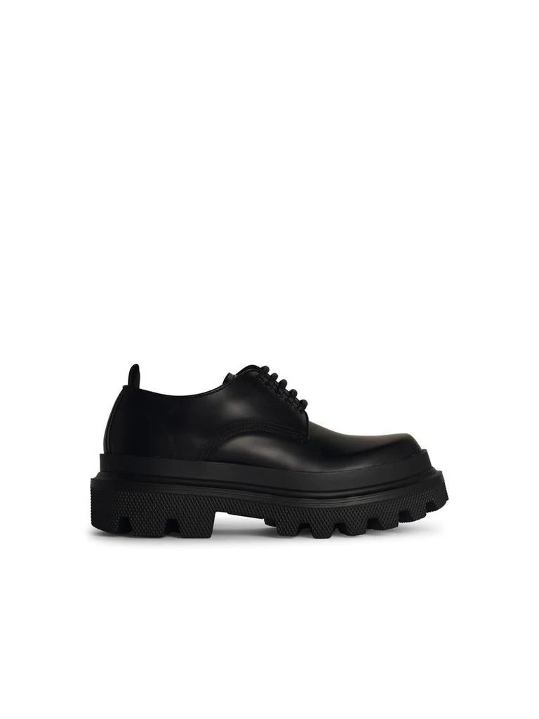 Dolce & Gabbana Dolce & Gabbana Scarpa 'Derby' In Matt Black Leather 1