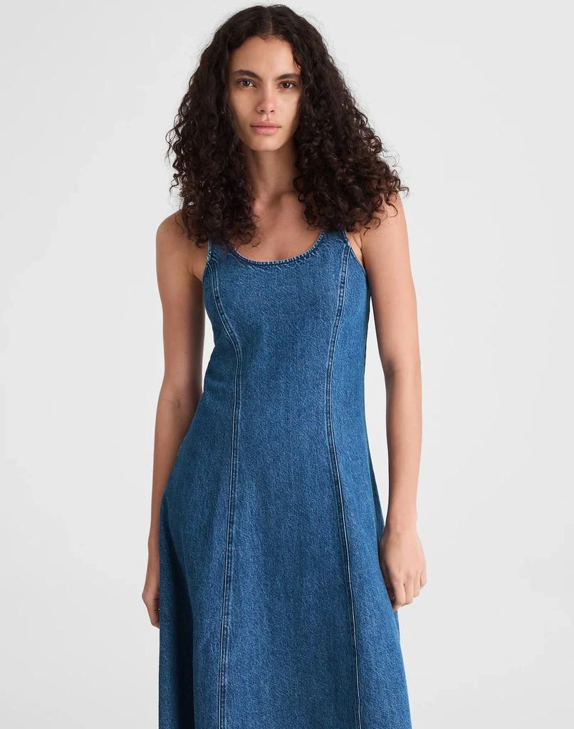 Madewell Denim Scoopneck Midi Dress 2