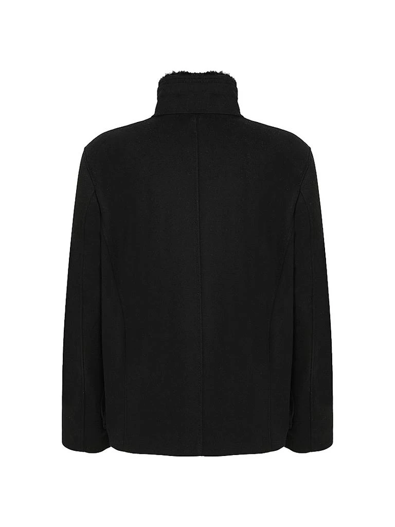 Gorski Wool Jacket with Detachable Merino Shearling Lamb Collar 2