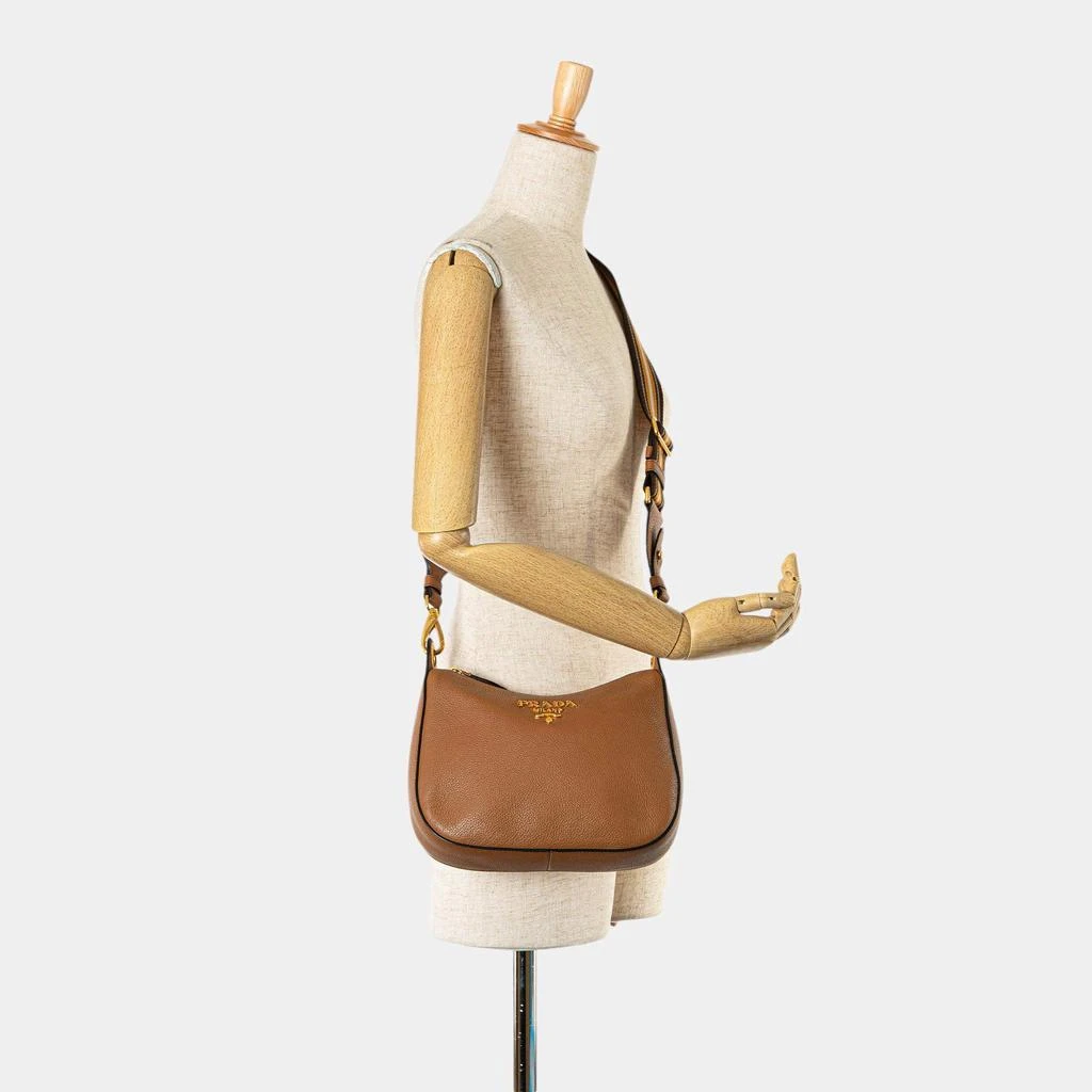 Prada Prada Brown Vitello Phenix Crossbody 8