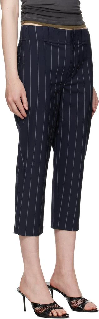 Alexander Wang Navy Baseball Pinstripe Capri Trousers 2
