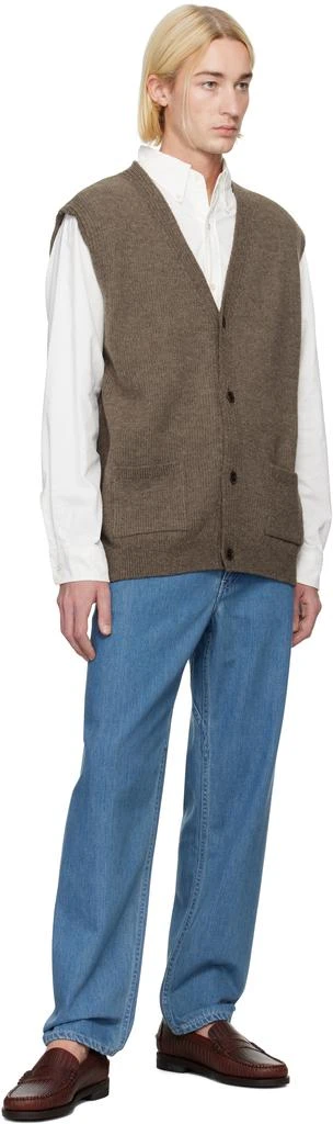 Nanamica Brown KODENSHI Wool Vest 4