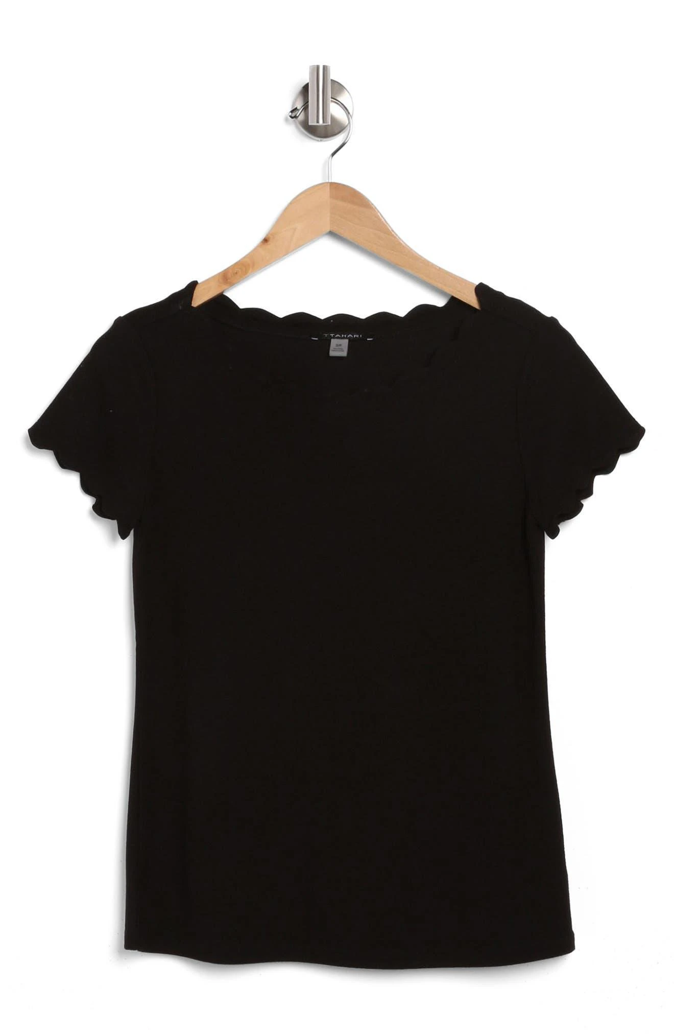 Tahari Scalloped Knit T-Shirt 3