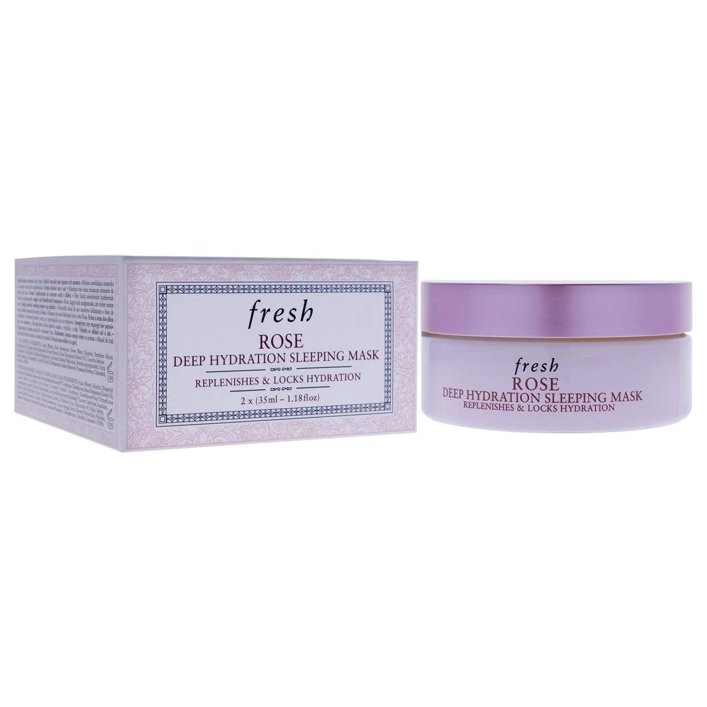 Fresh Rose Deep Hydration Sleeping Mask by  for Women - 2.36 oz Mask 3