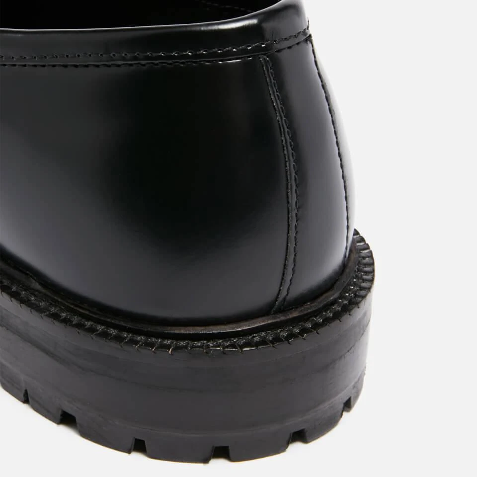 walk-london WALK LONDON MEN'S CAMPUS LEATHER SADDLE LOAFERS 4