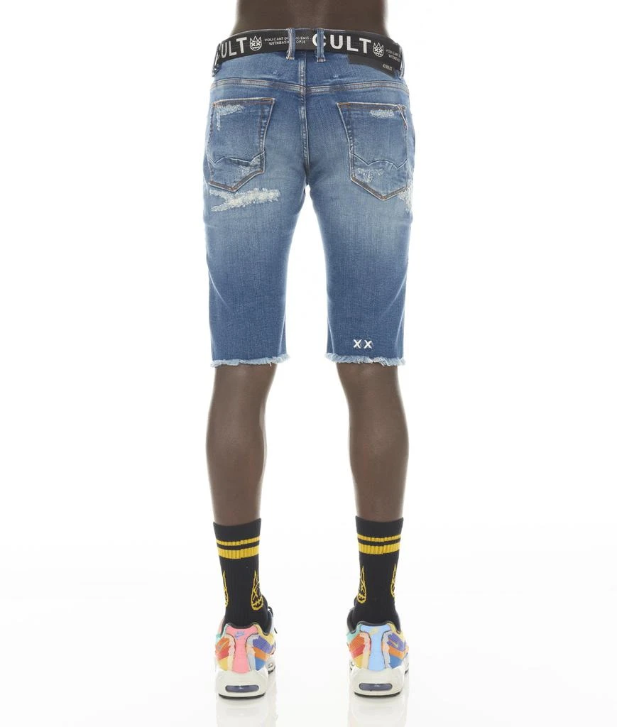 Cult Of Individuality ROCKER SHORT STRETCH BELTED IN RAZOR 3